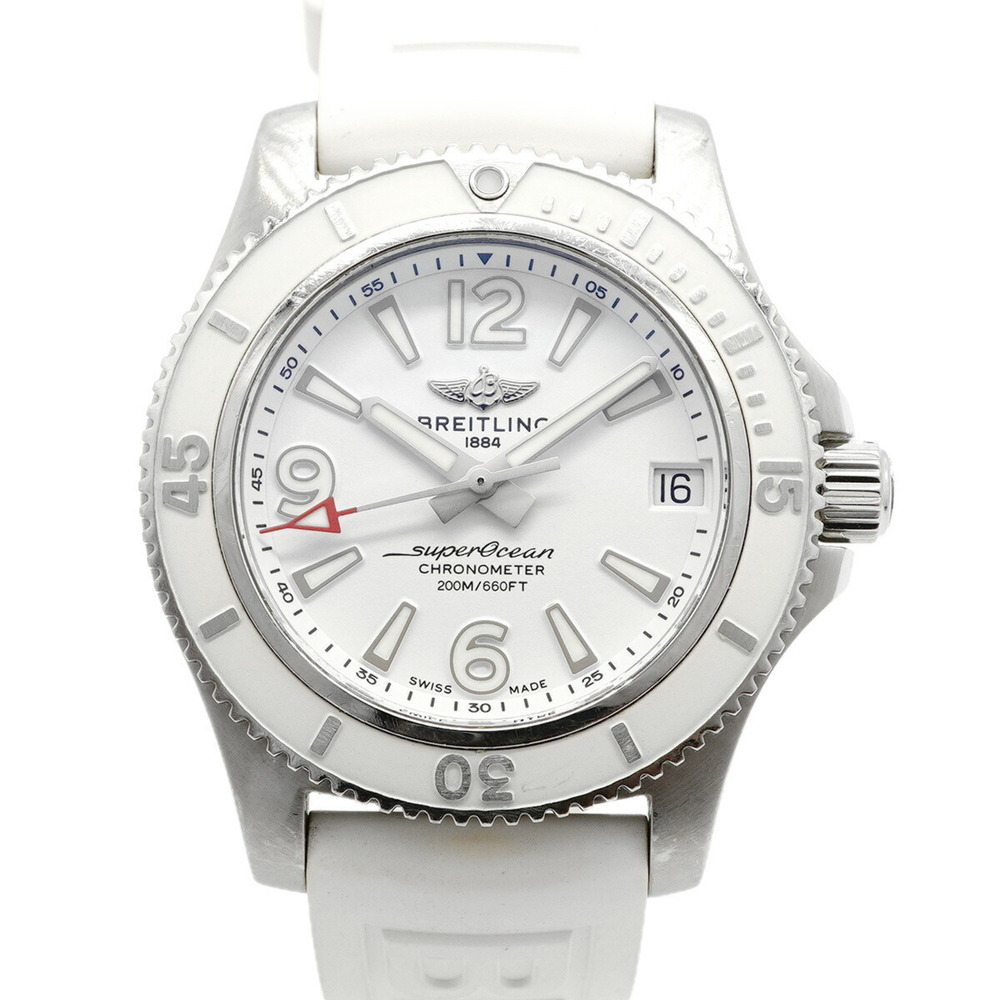 Breitling Superocean 36 A17316 White Dial Watch for Men and Women